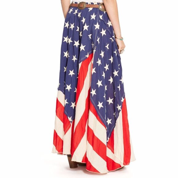 Denim & Supply Ralph Lauren American Flag Maxi Skirt – Size M - Picture 2 of 6